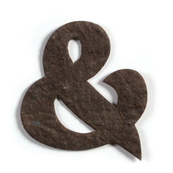Seed Paper Shape Ampersand - Coffee Brown