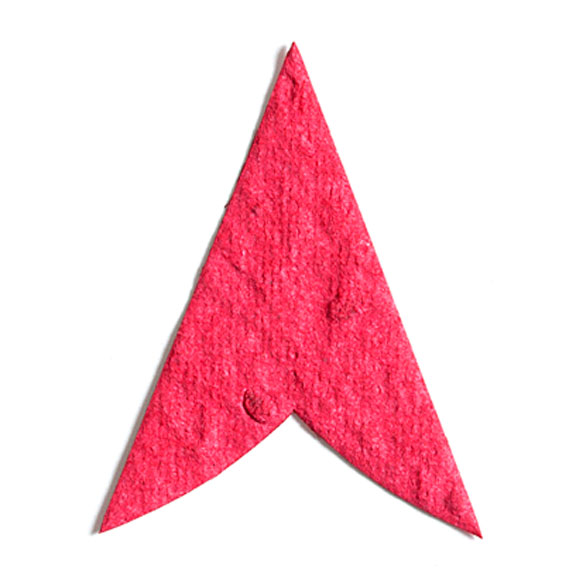 Seed Paper Shape Arrowhead - Cranberry Red