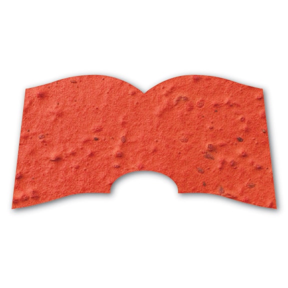 Seed Paper Shape Book - Orange