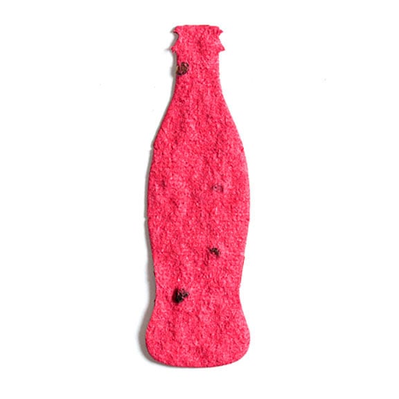 Seed Paper Shape Bottle 3 - Cranberry Red