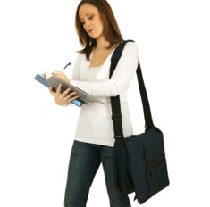 Messenger bags are easily carried by students and professionals alike