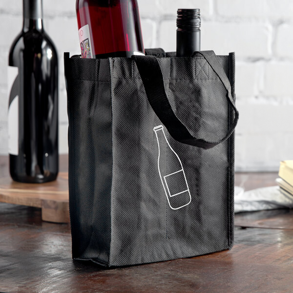Easily and safely transport your favorite wines with eco-friendly custom Wine Totes