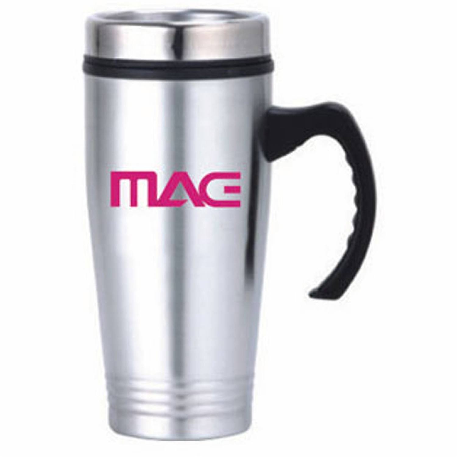 16 oz. Personalized Reusable Stainless Steel Travel Mug