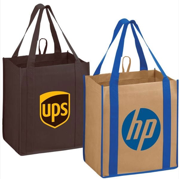 Custom Printed Reusable Bags, Recycled Tote Bags with Logo