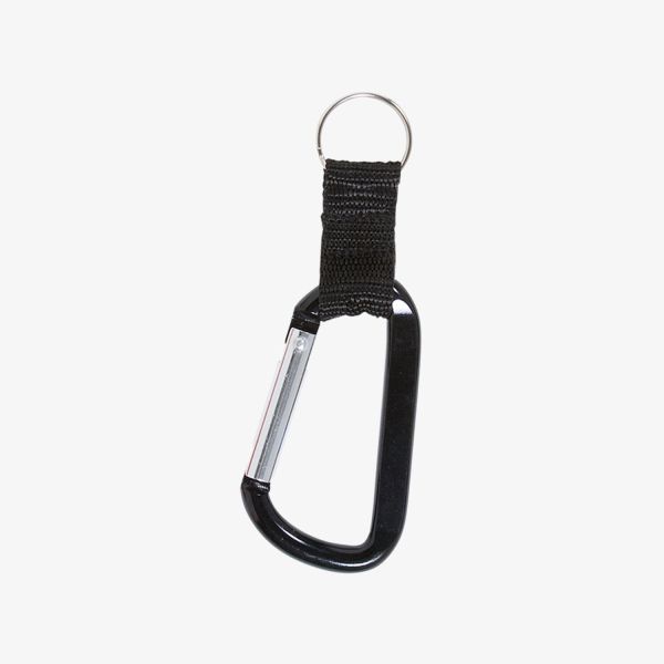 Carabiner with Strap & Split Ring Keychain