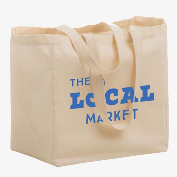 Cotton Canvas Grocery Totes