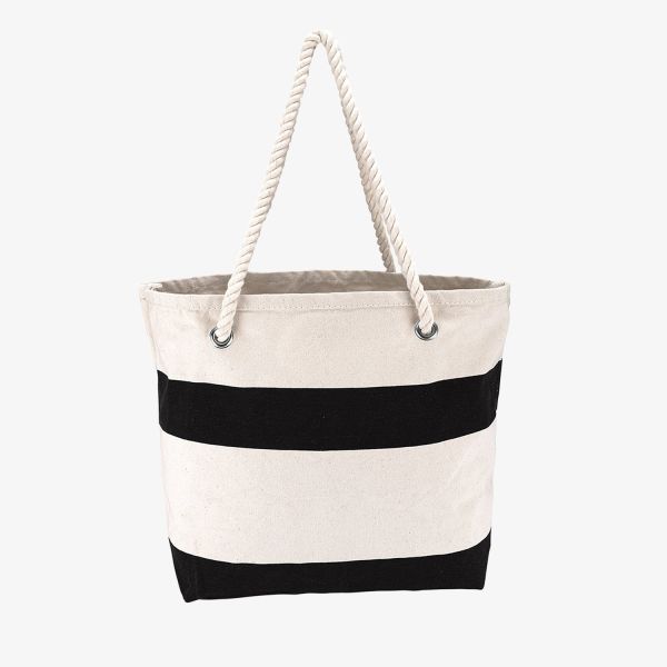 Cotton Resort Tote Bag with Rope Handle