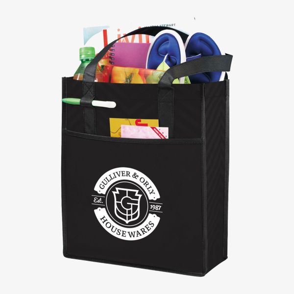 Customizable Chevron Pattern Tote Bags