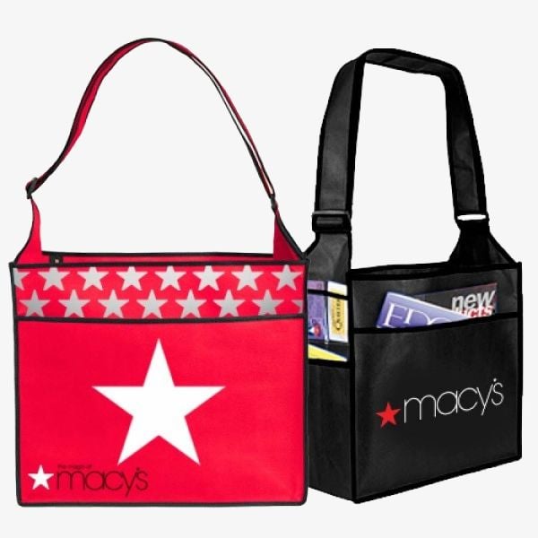 Customizable Eco Messenger Totes