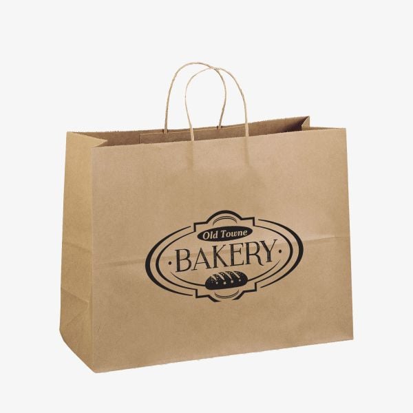 Customized Recycled Kraft Shopping Bags