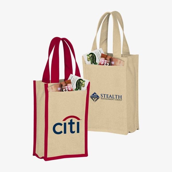 Heavyweight Cotton 2-Bottle Wine Totes