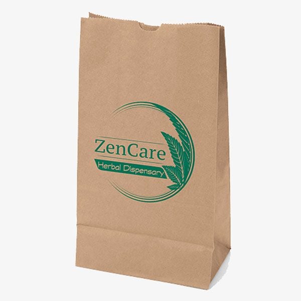 Imprinted Small Brown Paper Bags 