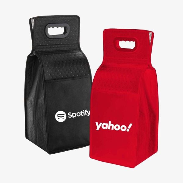 Insulated 4-Bottle Wine Carrier Bags