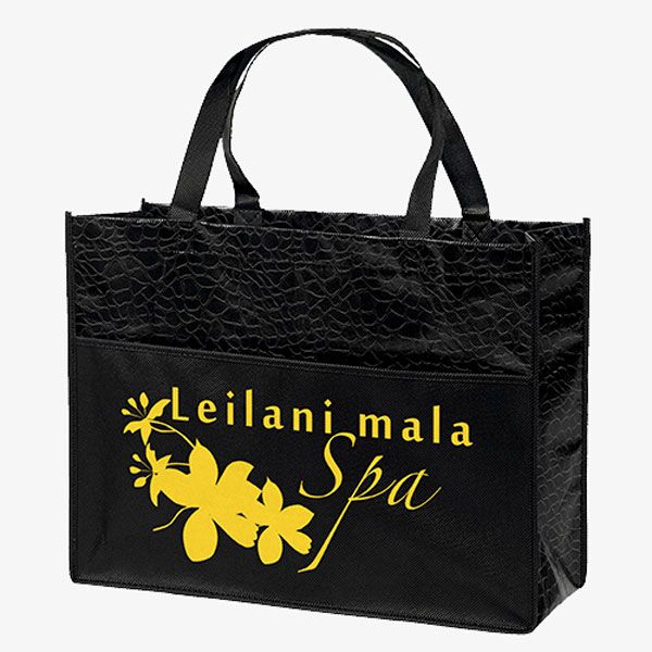 Large Reusable Gloss-Laminated Tote Bags 