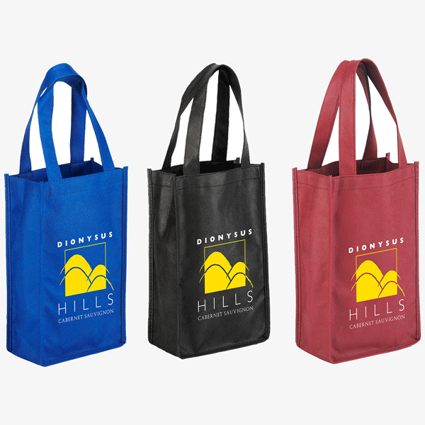 Non-Woven 2-Bottle Wine Tote