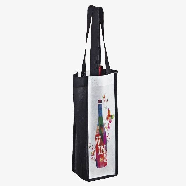 PET Reusable 1-Bottle Wine Bags
