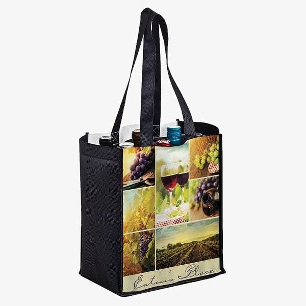 PET Eco Friendly 6-Bottle Wine Bags