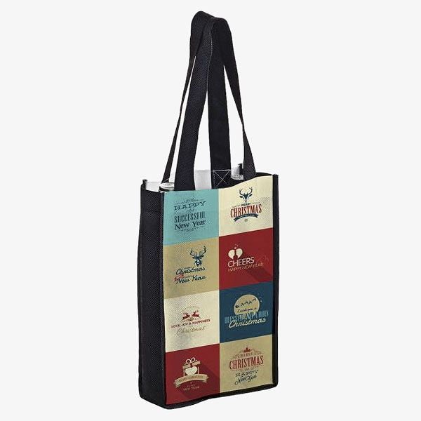 PET Wholesale 2-Bottle Wine Totes