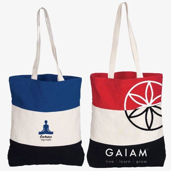 Promotional Cotton Tri-Color Totes