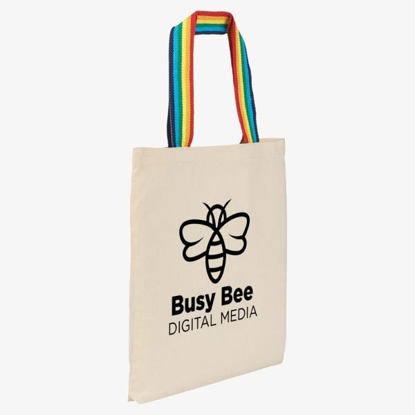 Rainbow Pride Recycled Cotton Tote Bag