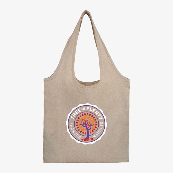 Recycled Cotton Twill Shopper Totes