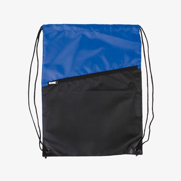 Two-Tone Poly Drawstring Backpack