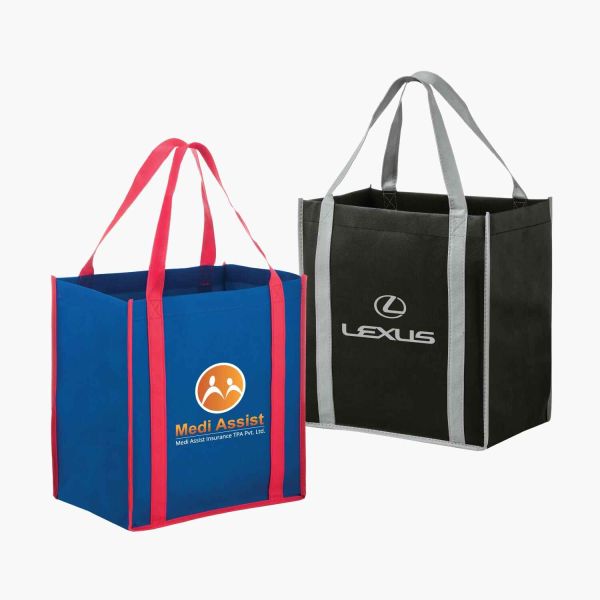 Wholesale Two-Tone Reusable Non-Woven Bags