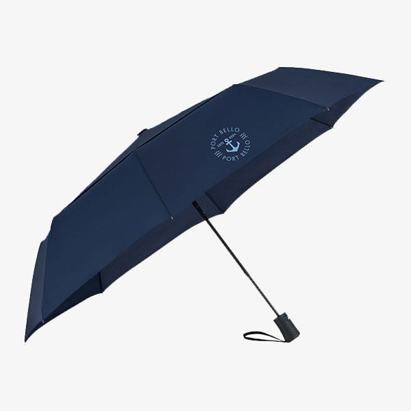 Navy umbrella with blue logo