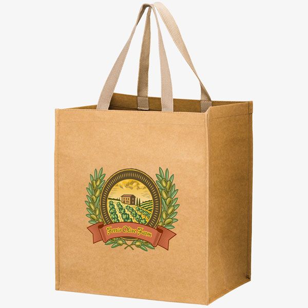 Custom Washable Paper Grocery Bags