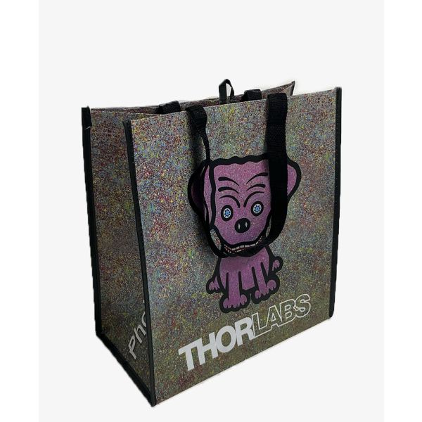 Colorful bag with custom artwork and personalized logo