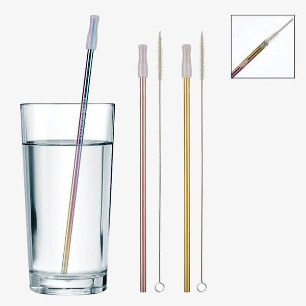 Metallic Colored Stainless Straws