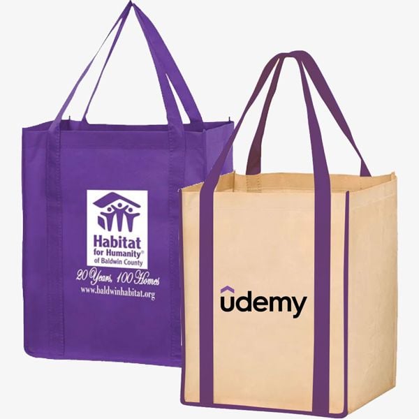 Personalized Non-Woven Grocery Bags