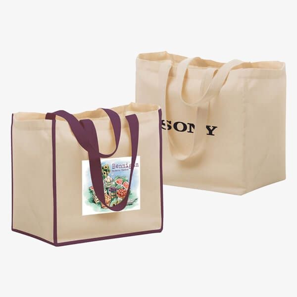 Promotional Cotton Give-Away Grocery Bags