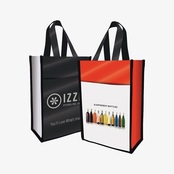 Reusable 2-Bottle Recycled Wine Totes