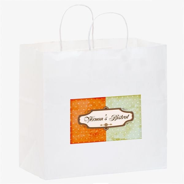 White Reusable Shopper Paper Bags