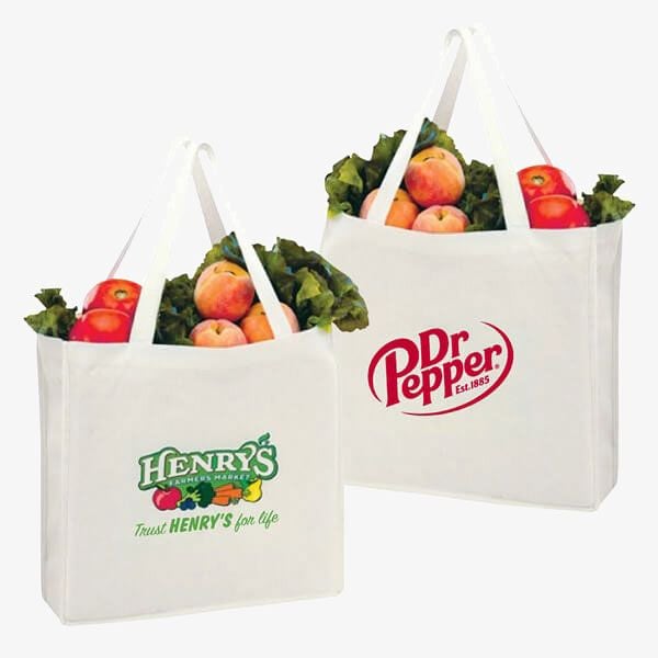 Imprinted Sustainable Bags Reusable Bamboo Totes