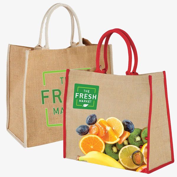 Wholesale Jute Large Shopping Totes