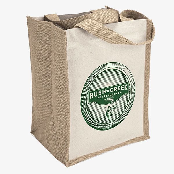 Promotional Logo Mini Jute Gift Tote Bags