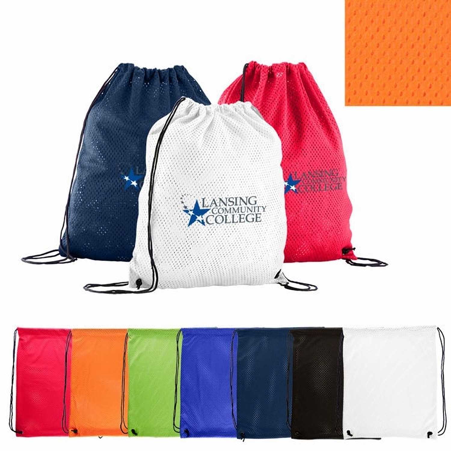 Printed promotional sales drawstring bags