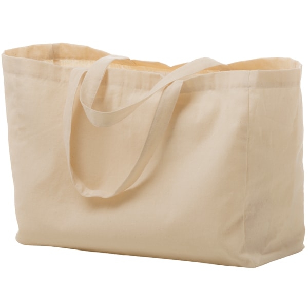 Opromo Blank Canvas Tote Bag 14 x 16 Bulk Lot Shopping Storage Reusable