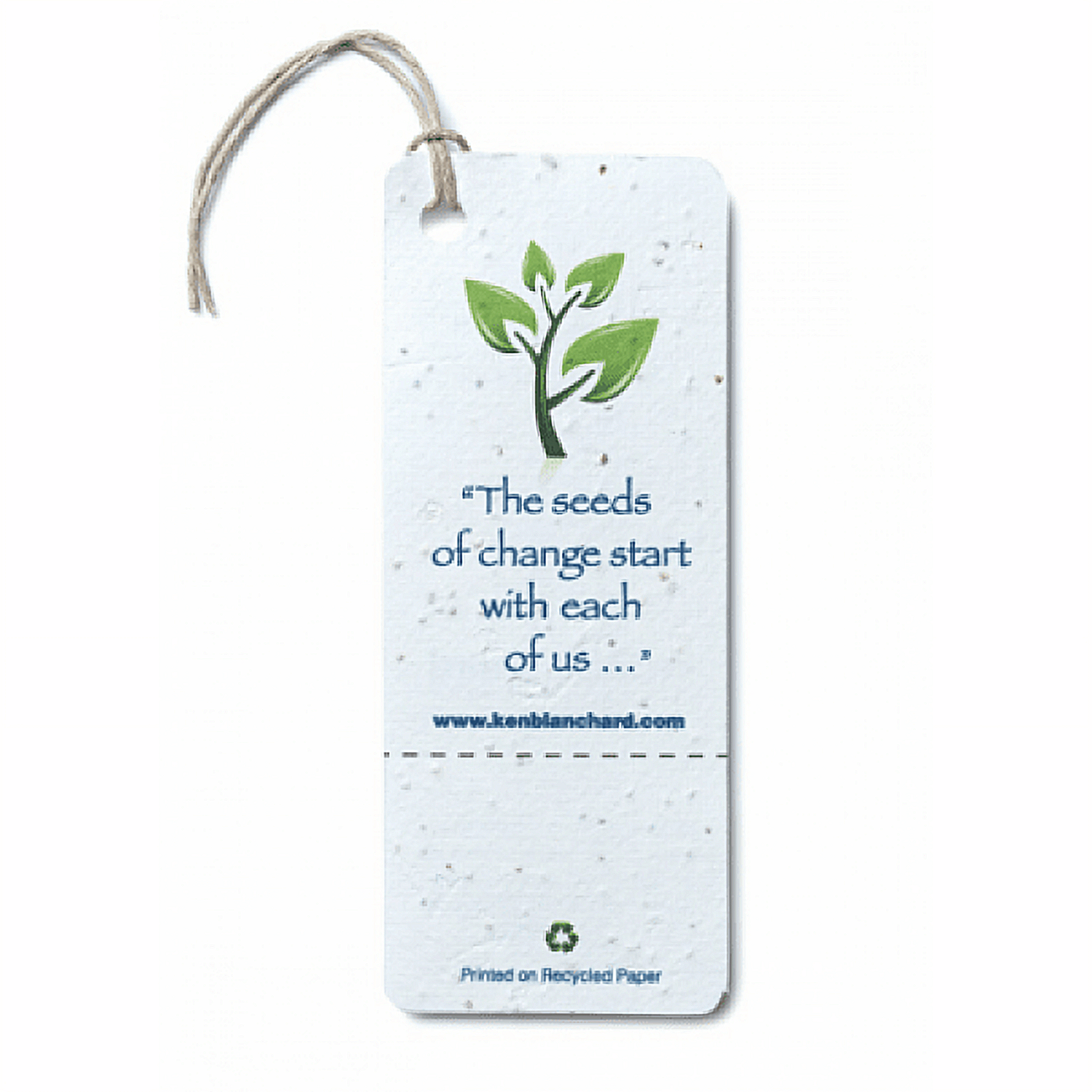 Seed Paper Plantable Card with Artist Of Your Life Quote