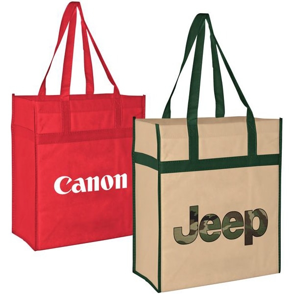 Non-Woven Reusable Promo Totes | Custom Reusable Grocery Bags