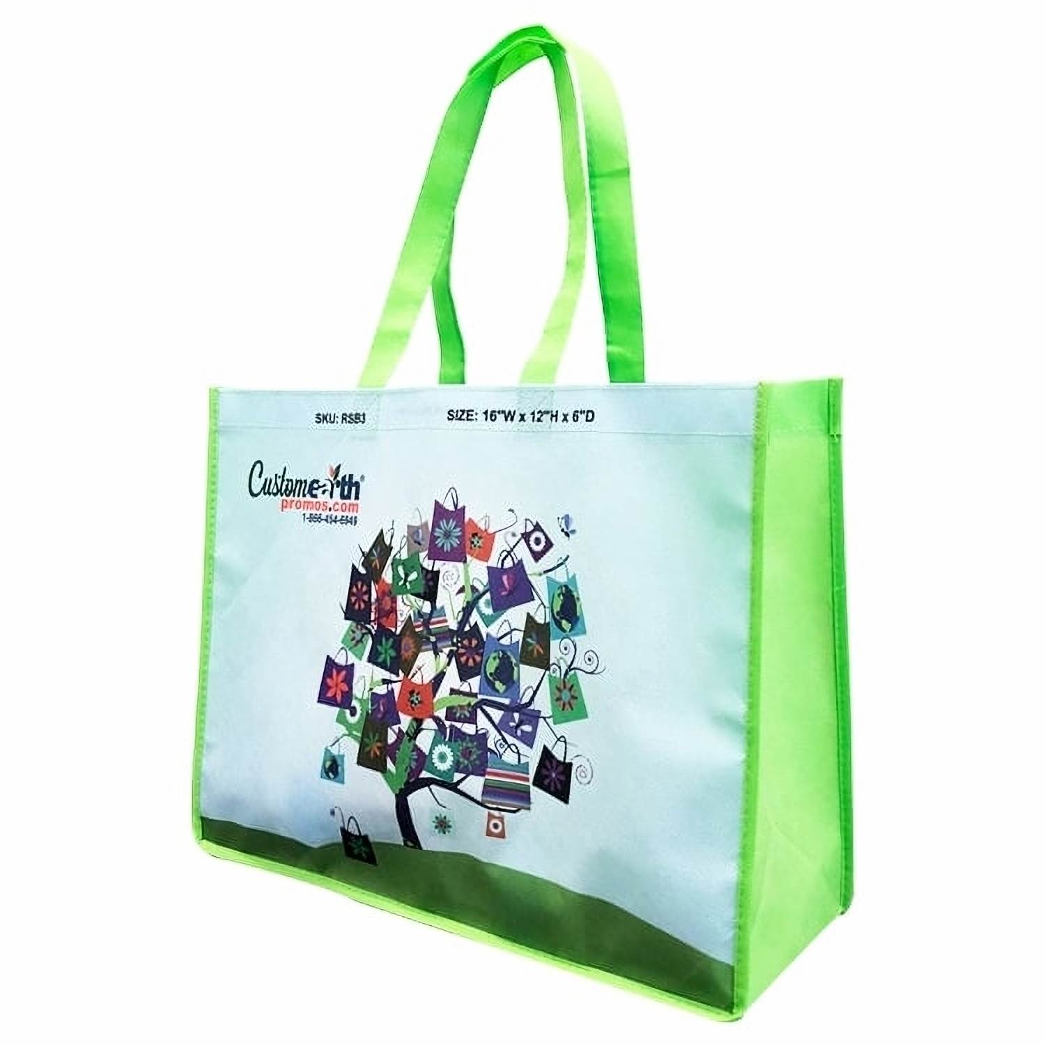 Custom Grocery Bags  Printed Reusable Tote Bags - Custom Earth Promos