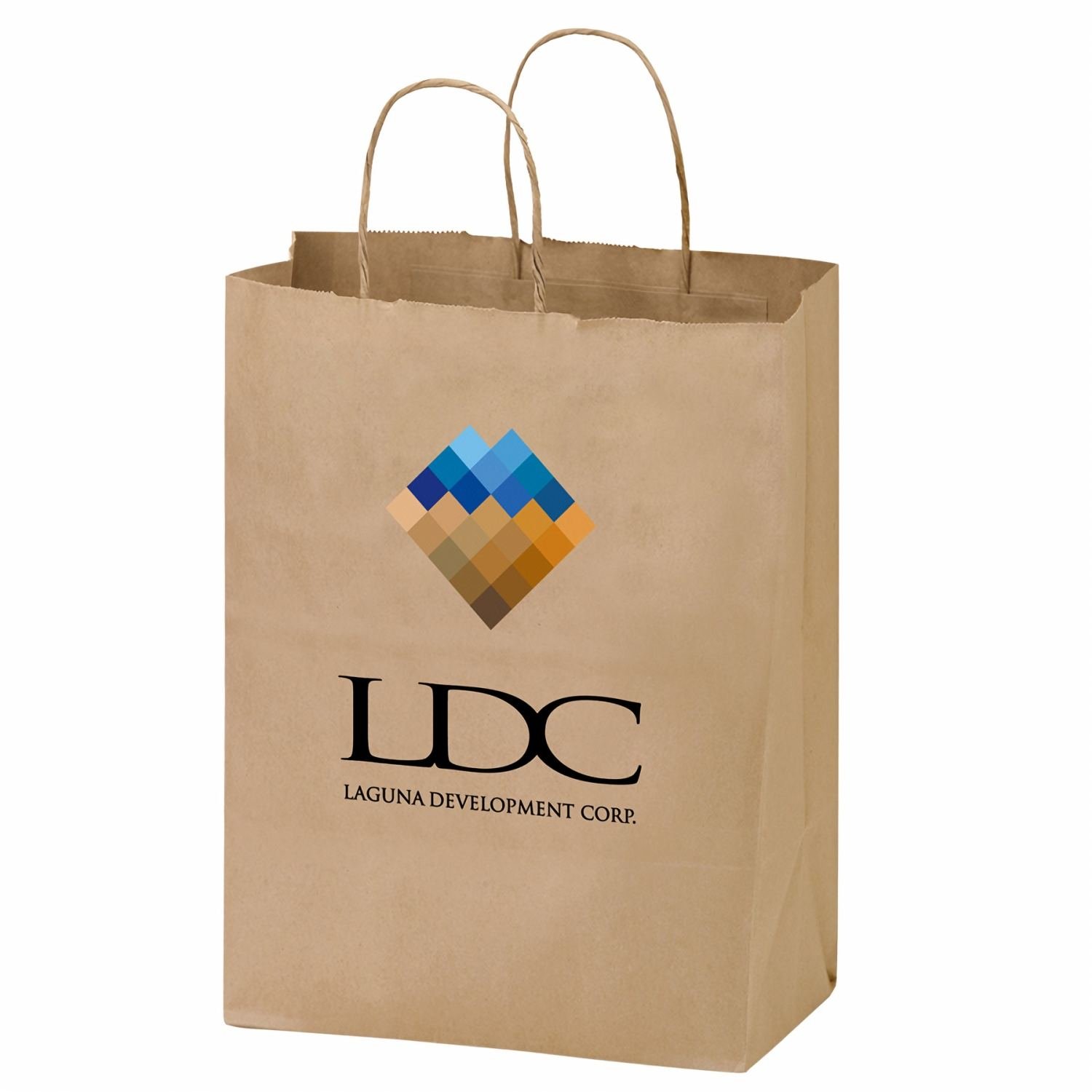 Recycled 2 Bottle Kraft Paper Wine Bags Reusable Bottle Bags