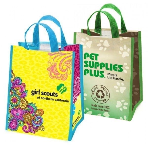 Custom Printed Reusable Bags, Recycled Tote Bags with Logo
