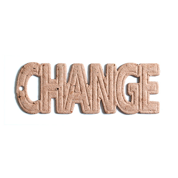 Seed Paper Shape Change Debossed - Natural Brown