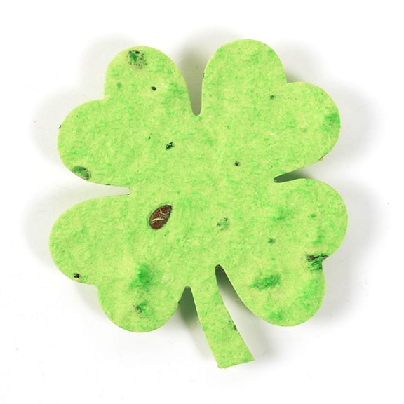 Seed Paper Shape Clover Leaf 2 - Lime Green