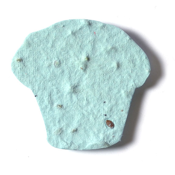 Seed Paper Shape Cupcake - Power Blue