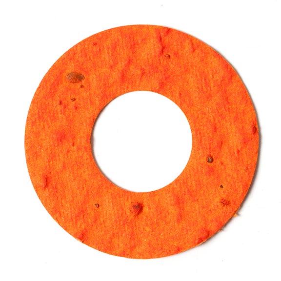 Seed Paper Shape Donut - Orange