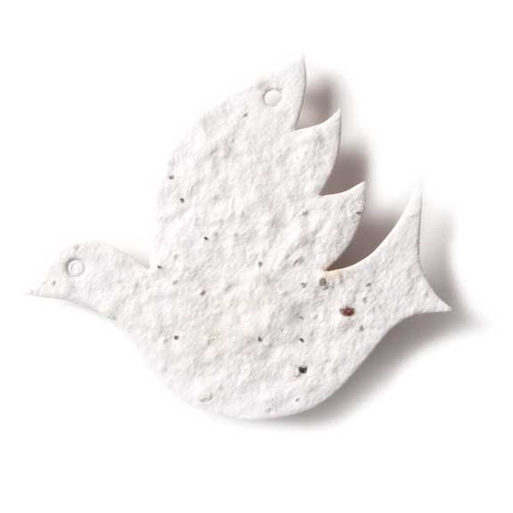 Seed Paper Shape Dove 3 - White